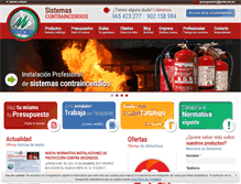 Tablet Screenshot of extintoresalicante.com